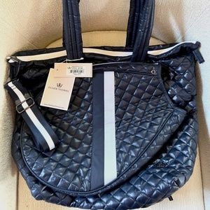Kitchen Sink Tennis Tote - Dark Navy / Dark Navy White Stripe BRAND NEW